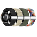 Miniatyrbild 1 av 7: SKALO Flätat Tygarmband Samsung Watch 6 40mm/44mm - Fler färger Mörkgrön