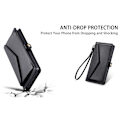 Miniatyrbillede 7 af 11: SKALO Samsung S24 FE PU-Læder Envelope Flip Cover - Sort Black