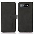 Miniatyrbillede 1 af 7: SKALO Asus ROG Phone 7 5G KHAZNEH Pungetui i PU-læder - Sort Black