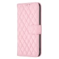Miniatyrbild 4 av 7: SKALO Samsung S24 BINFEN COLOR Quiltat Plånbok - Rosa Rosa