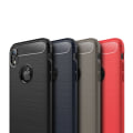 Miniatyrbillede 1 af 7: SKALO iPhone XR Armor Carbon Stødsikker TPU-cover - Vælg farve Black
