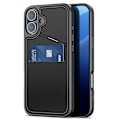 Pikkukuva 1 / 11: DUX DUCIS iPhone 16 Plus Rafi II Series Suojakuori jossa on Korttipidike - Musta Black