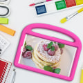Miniatyrbild 9 av 11: SKALO Samsung Tab A9 Barnskal med handtag och ställ - Rosa Rosa