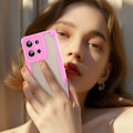 Pikkukuva 8 / 10: SKALO Motorola Moto G75 5G Armor Hybrid Frosted Suojakuori - Pinkki Pink