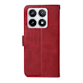 Pikkukuva 9 / 9: SKALO Xiaomi 14T Pro PU-nahkainen Lompakkokotelo - Valitse väri Red