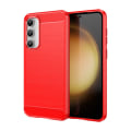 Miniatyrbillede 2 af 9: SKALO Samsung S23 FE Armor Carbon Stødsikker TPU-cover - Vælg farve Red