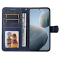 Miniatyrbild 3 av 9: SKALO Xiaomi 14T PU-Läder Plånboksfodral - Fler färger Blå