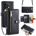 Miniatyrbillede 1 af 8: SKALO Xiaomi Redmi Note 13 5G Evelope Clutch 8-RUM - Sort Black