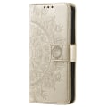 Miniatyrbild 5 av 6: SKALO Samsung Xcover6 Pro 5G Mandala Plånboksfodral - Guld Guld
