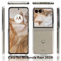 Miniatyrbild 7 av 7: SKALO Motorola Razr 50 5G TPU Clear Hybrid Skal - Transparent Transparent