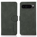 Miniatyrbillede 1 af 7: SKALO Google Pixel 9 Pro XL KHAZNEH Pungetui i PU-læder - Grøn Green