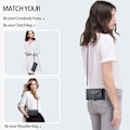 Pikkukuva 5 / 11: SKALO iPhone 16 Plus Evelope Clutch 5-Lokeroa - Musta Black