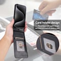 Miniatyrbillede 5 af 11: SKALO Google Pixel 9a Vertikalt PU-læder cover Cover - Sort Black