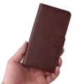 Pikkukuva 7 / 9: SKALO Xiaomi Redmi 13C 4G PU-nahkainen Lompakkokotelo - Valitse väri Brown