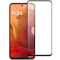 Miniatyrbillede 1 af 2: 2-PAK SKALO Motorola Moto G15 FULL-FIT Hærdet Glas Skærmbeskyttelse - Sort Black