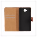 Pikkukuva 4 / 6: Plånboksfodral Äkta Skinn Microsoft Lumia 650 Black