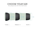 Miniatyrbillede 3 af 6: AHASTYLE AirPods Pro 1/2 Silikone Ørepropper Sort - Large Black