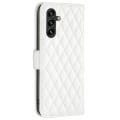 Pikkukuva 7 / 7: SKALO Samsung A05s 4G BINFEN COLOR Tikattu Lompakko - Valkoinen White