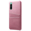 Miniatyrbillede 2 af 4: SKALO Sony Xperia 10 IV PU-læder Kortholder Cover - Rosa guld Pink gold