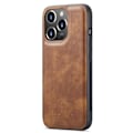 Pikkukuva 10 / 11: DG MING iPhone 15 Pro Max 2-in-1 magneetti lompakkokotelo - Ruskea Brown