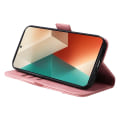 Miniatyrbild 3 av 10: SKALO Xiaomi Redmi Note 13 5G BETOPNICE 001 Plånboksfodral i PU-Läder - Rosa Rosa