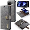 Pikkukuva 1 / 11: DG MING Google Pixel 9a 2-in-1 Magneetti Lompakkokotelo - Harmaa Grey