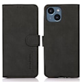 Miniatyrbillede 1 af 7: SKALO iPhone 15 Plus KHAZNEH Pungetui i PU-læder - Sort Black
