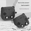 Pikkukuva 6 / 9: SKALO AirPods 4 Cute Cat Controller Kotelo - Musta Black