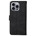 Miniatyrbillede 9 af 9: SKALO iPhone 16 Pro Max PU-læder Pungetui - Vælg farve Black