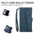 Miniatyrbillede 10 af 11: SKALO Motorola Moto G84 5G ESEBLE Big Wallet Pungetui - Blå Blue