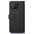 Miniatyrbillede 7 af 7: SKALO Asus ROG Phone 8 5G KHAZNEH Litchi Pungetui i PU-læder - Sort Black