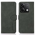 Miniatyrbillede 1 af 7: SKALO Xiaomi Redmi Note 13 5G KHAZNEH Pungetui i PU-læder - Grøn Green