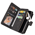 Miniatyrbillede 6 af 11: SKALO Google Pixel 8a Big Wallet 17-RUM Pungetui - Sort Black