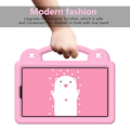 Pikkukuva 8 / 8: SKALO Xiaomi Redmi Pad SE 8.7 Kuori kahvalla/telineellä - Pinkki Pink