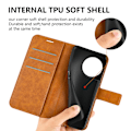 Miniatyrbillede 6 af 9: SKALO OnePlus 11 5G Flip Cover m. pung i PU-læder - Sort Black