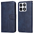 Pikkukuva 2 / 9: SKALO Xiaomi 14T Pro PU-nahkainen Lompakkokotelo - Valitse väri Blue