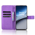Miniatyrbillede 2 af 7: SKALO OnePlus Nord 4 Premium Mini Rhombus Wallet Flip Cover - Lilla Purple