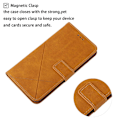 Pikkukuva 6 / 8: SKALO Samsung S22 Ultra Embossed Plånboksfodral i PU-Läder - Ljusbrun Light brown