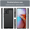 Pikkukuva 9 / 9: SKALO Motorola Edge 40 Pro 5G Armor Carbon Iskunkestävä TPU suojakuori - Valitse väri Black