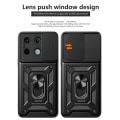 Miniatyrbild 2 av 9: SKALO Xiaomi Redmi Note 13 Pro 5G Armor Hybrid Metallring Kameraslider - Svart Svart