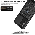 Pikkukuva 2 / 8: SKALO Motorola Moto G52 Armor hybridi metallirengas kameran liukusäädin - - Sininen Blue