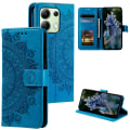 Pikkukuva 7 / 7: SKALO Xiaomi Redmi Note 13 4G Mandala lompakkokotelo - Sininen Blue