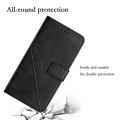 Miniatyrbild 5 av 8: SKALO Xiaomi Redmi Note 12 4G Embossed Plånboksfodral i PU-Läder - Svart Svart