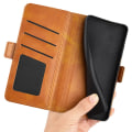 Pikkukuva 4 / 6: SKALO Xiaomi Redmi 13C 4G Premium Wallet Lompakkokotelo - Vaaleanruskea Light brown