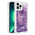 Miniatyrbild 2 av 6: SKALO iPhone 15 Pro Kvicksand Glitter Hjärtan TPU-skal - Lila Lila
