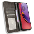Miniatyrbild 2 av 6: SKALO Motorola Moto G84 5G Embossed Premium Plånboksfodral - Svart Svart