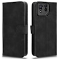 Miniatyrbillede 1 af 6: SKALO Asus ROG Phone 8 5G Matt PU-læderpungetui - Sort Black