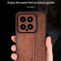 Miniatyrbild 4 av 9: SKALO Xiaomi 14 5G AZNS PU-Läder Skal - Brun Brun
