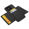 Pikkukuva 5 / 9: SKALO Xiaomi Redmi 10C PU-nahkainen Suojakuori Lompakolla - Musta Black
