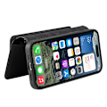 Miniatyrbillede 3 af 11: CASENEO iPhone 16 MW-02 Pungetui i PU-læder - Sort Black